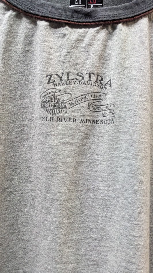 2003 Harley-Davidson Zylstra Elk River Minnesota Ringer T-Shirt
