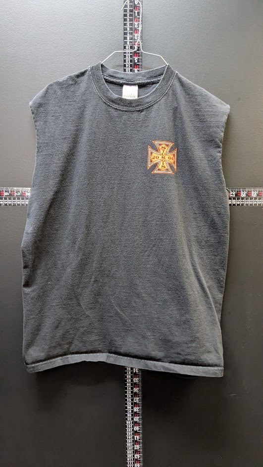 2004 Sturgis Rally Sleeveless Shirt – Black – Large Maltese Cross Graphic