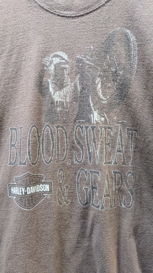 Vintage Harley-Davidson "Blood, Sweat & Gears" Dealer T-Shirt – Donahue Harley-Davidson St. Cloud MN