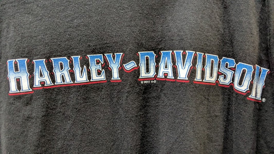2011 Harley-Davidson House of Harley Anchorage Alaska Moose Graphic T-Shirt – Men's XL Black