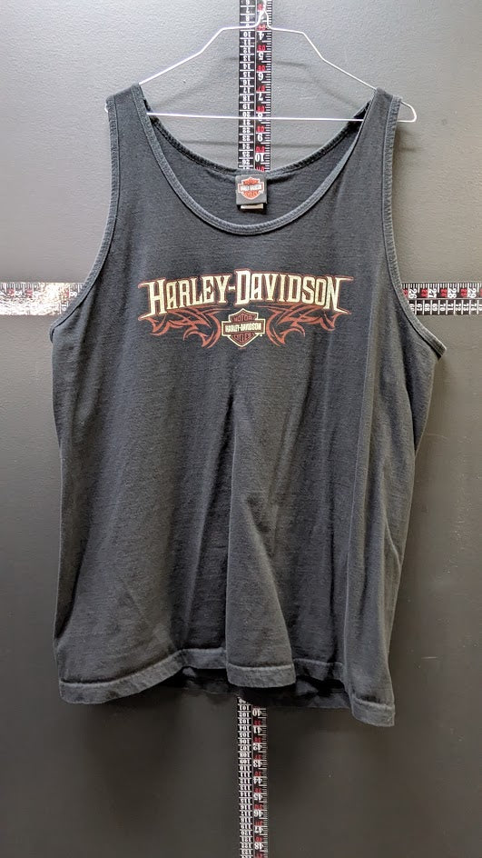 Harley-Davidson Tribal Bar & Shield Tank Top – Men's XL Made in USA Black