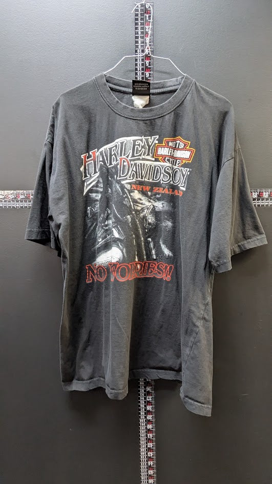 Harley-Davidson New Zealand "No Worries!" Graphic T-Shirt – Men's Black