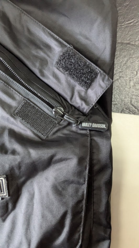 Harley-Davidson Waterproof Rain Bib Pants Motorcycle Overpants Men's 2XL Black Red