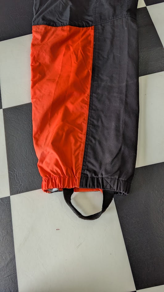 Harley-Davidson Waterproof Rain Bib Pants Motorcycle Overpants Men's 2XL Black Red