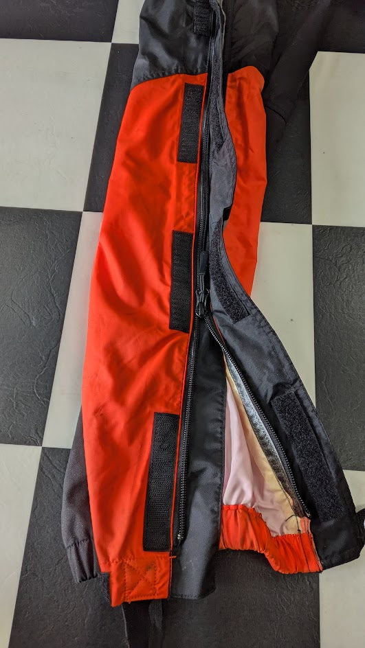 Harley-Davidson Waterproof Rain Bib Pants Motorcycle Overpants Men's 2XL Black Red