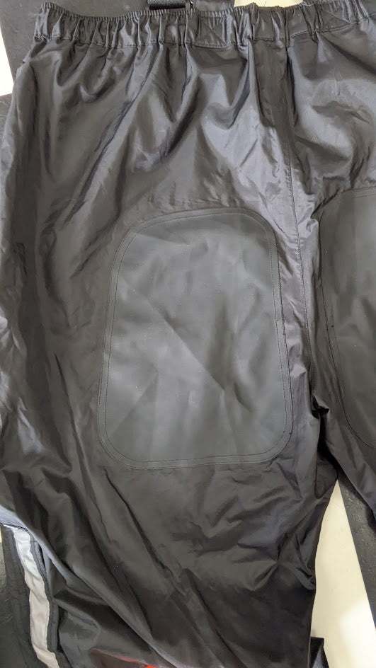Harley-Davidson Waterproof Rain Bib Pants Motorcycle Overpants Men's 2XL Black Red