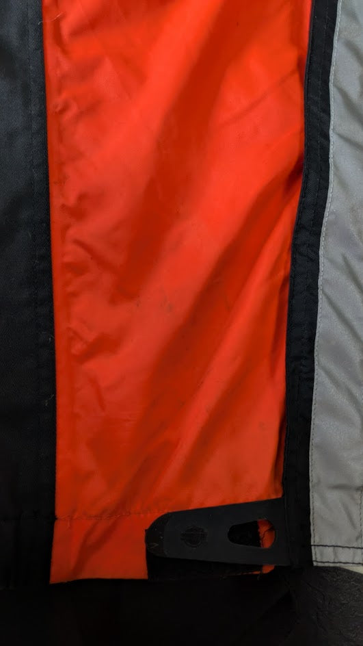 Harley-Davidson Waterproof Rain Bib Pants Motorcycle Overpants Men's 2XL Black Red