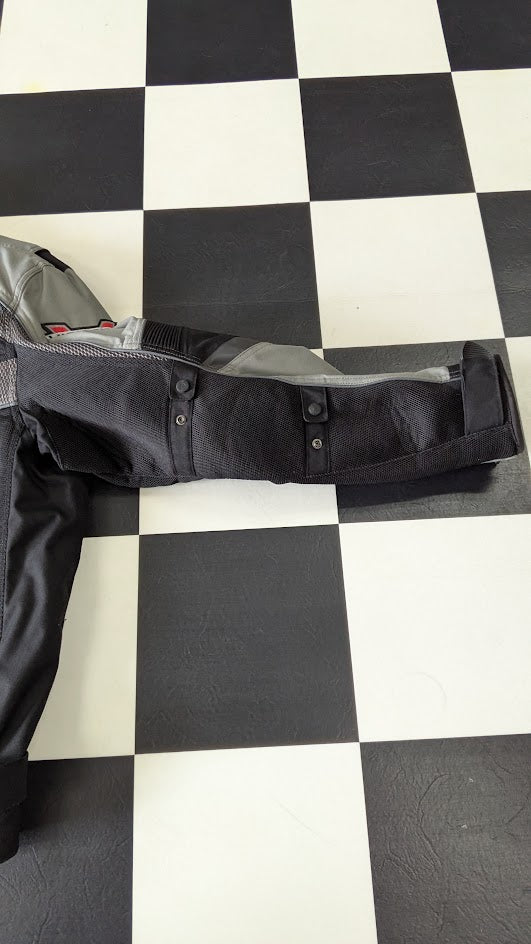 Victory Motorcycles Textile Riding Jacket Men's 4XL Black Gray Armor Ready Motorcycle Coat
