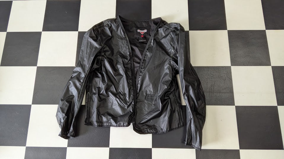 Victory Motorcycles Textile Riding Jacket Men's 4XL Black Gray Armor Ready Motorcycle Coat