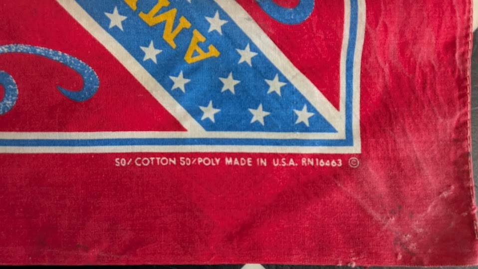 Vintage Harley-Davidson USA "American Legend" Bandana Red Cotton Motorcycle Head Scarf