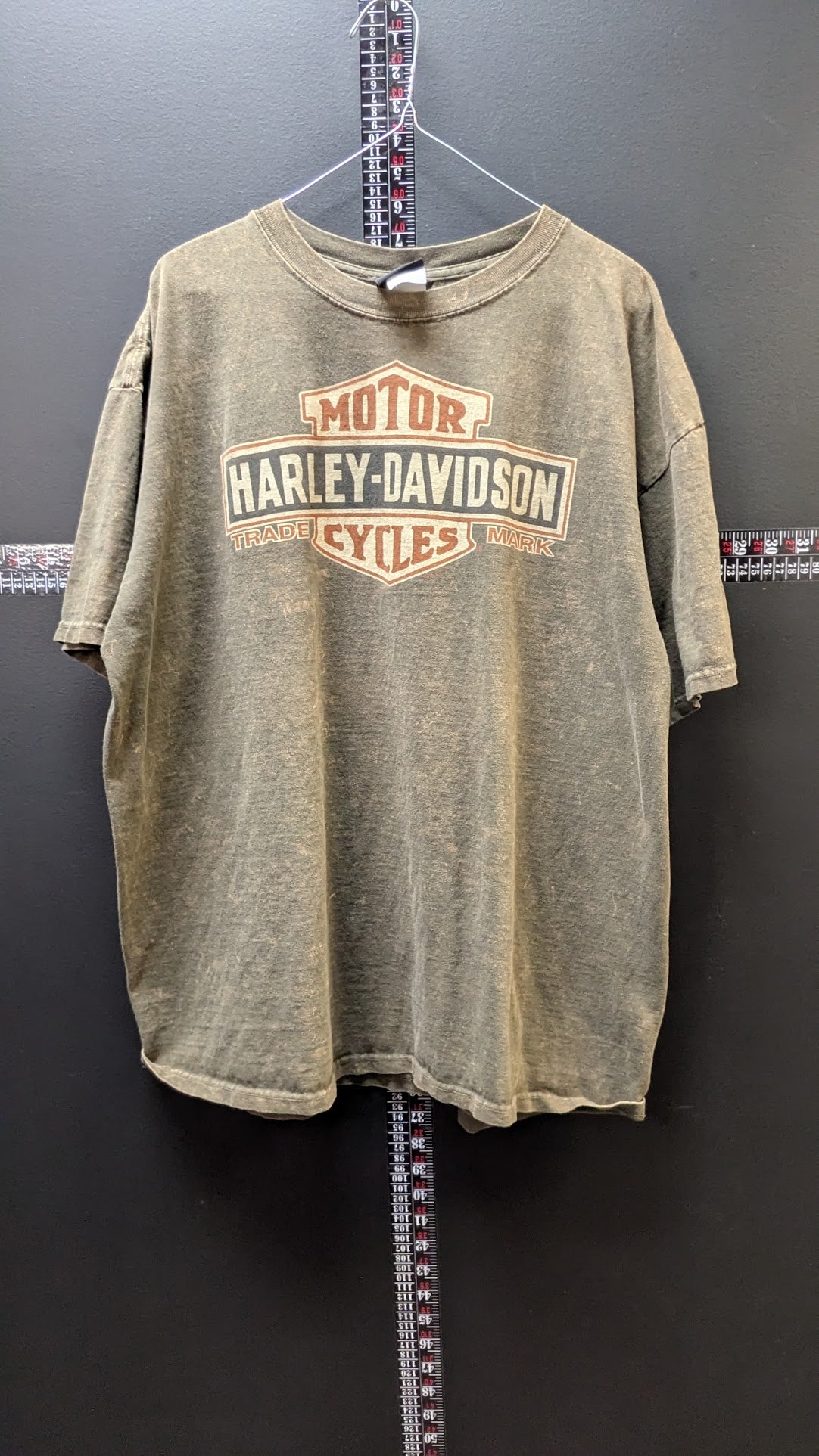 Harley-Davidson Salem South Dakota T-Shirt XL Distressed Faded Bar & Shield Gray