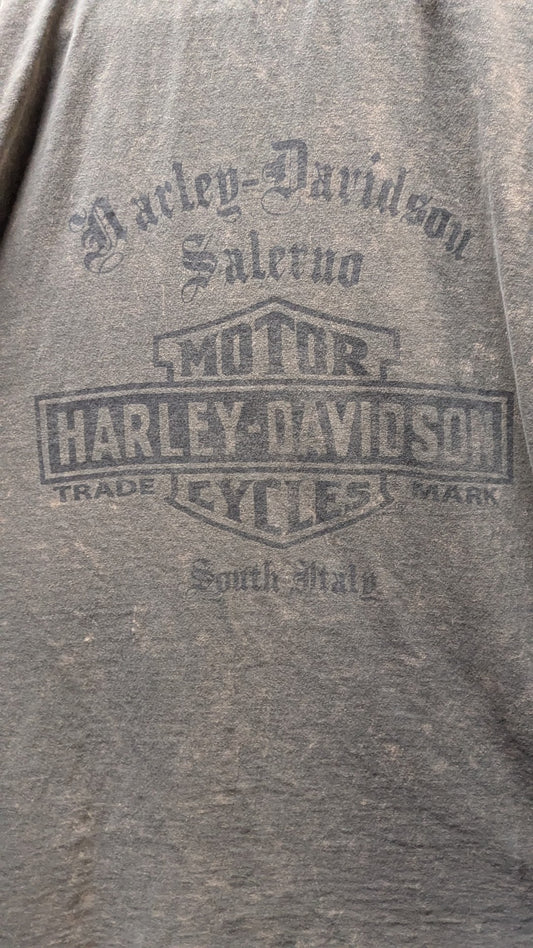 Harley-Davidson Salem South Dakota T-Shirt XL Distressed Faded Bar & Shield Gray