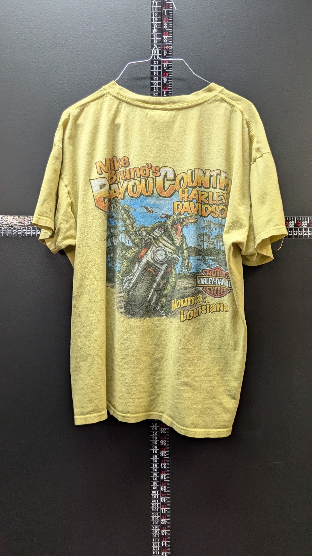 Vintage Harley-Davidson Mike Bruno's Bayou Country Houma Louisiana T-Shirt Size Large