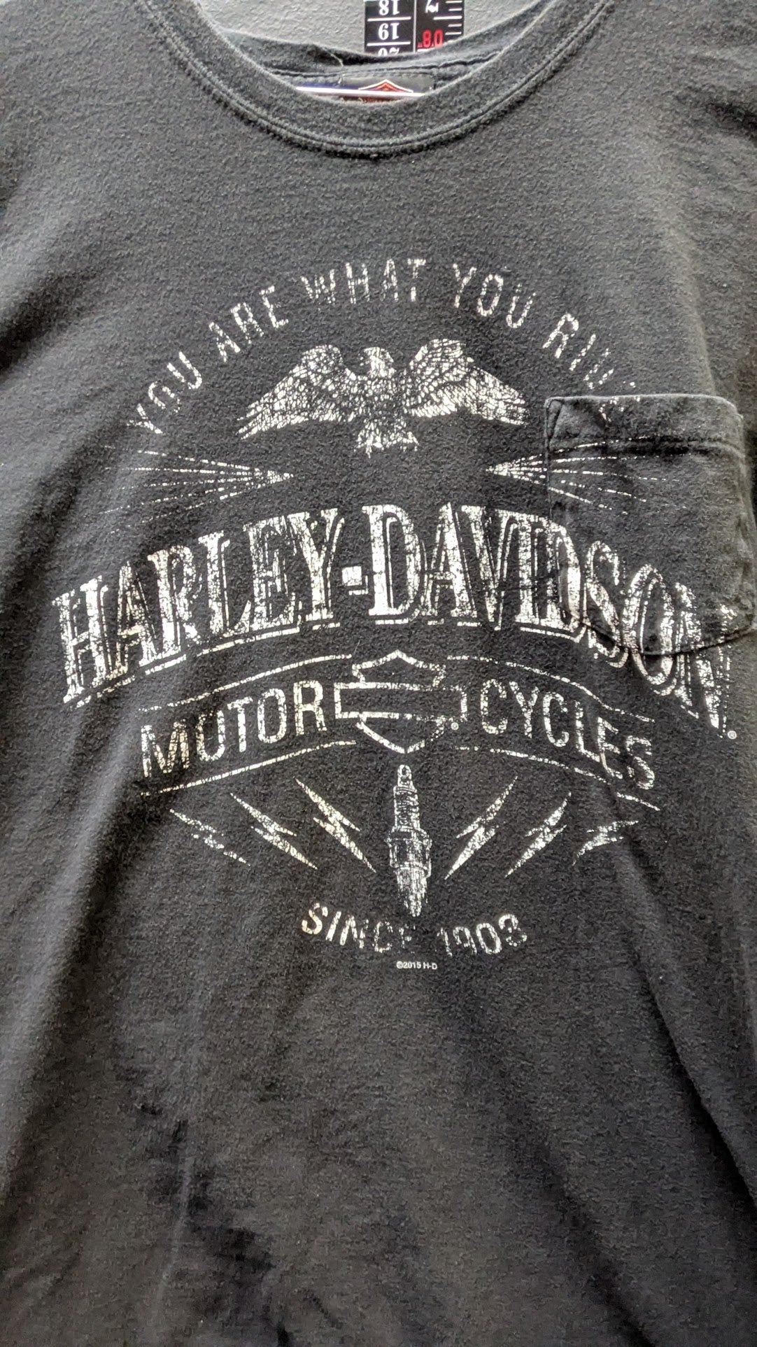 2015 Harley-Davidson Surdyke Harley-Davidson Festus Missouri Pocket T-Shirt
