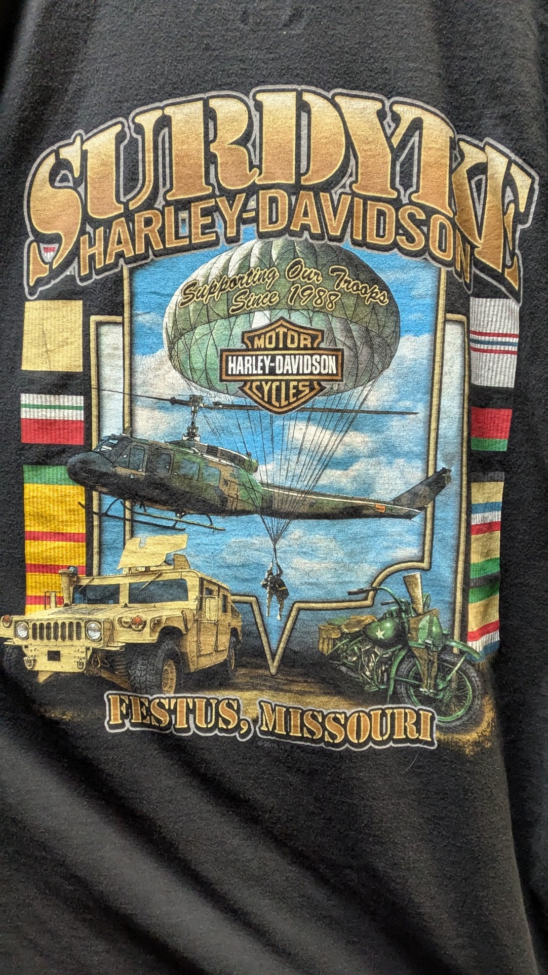 2015 Harley-Davidson Surdyke Harley-Davidson Festus Missouri Pocket T-Shirt