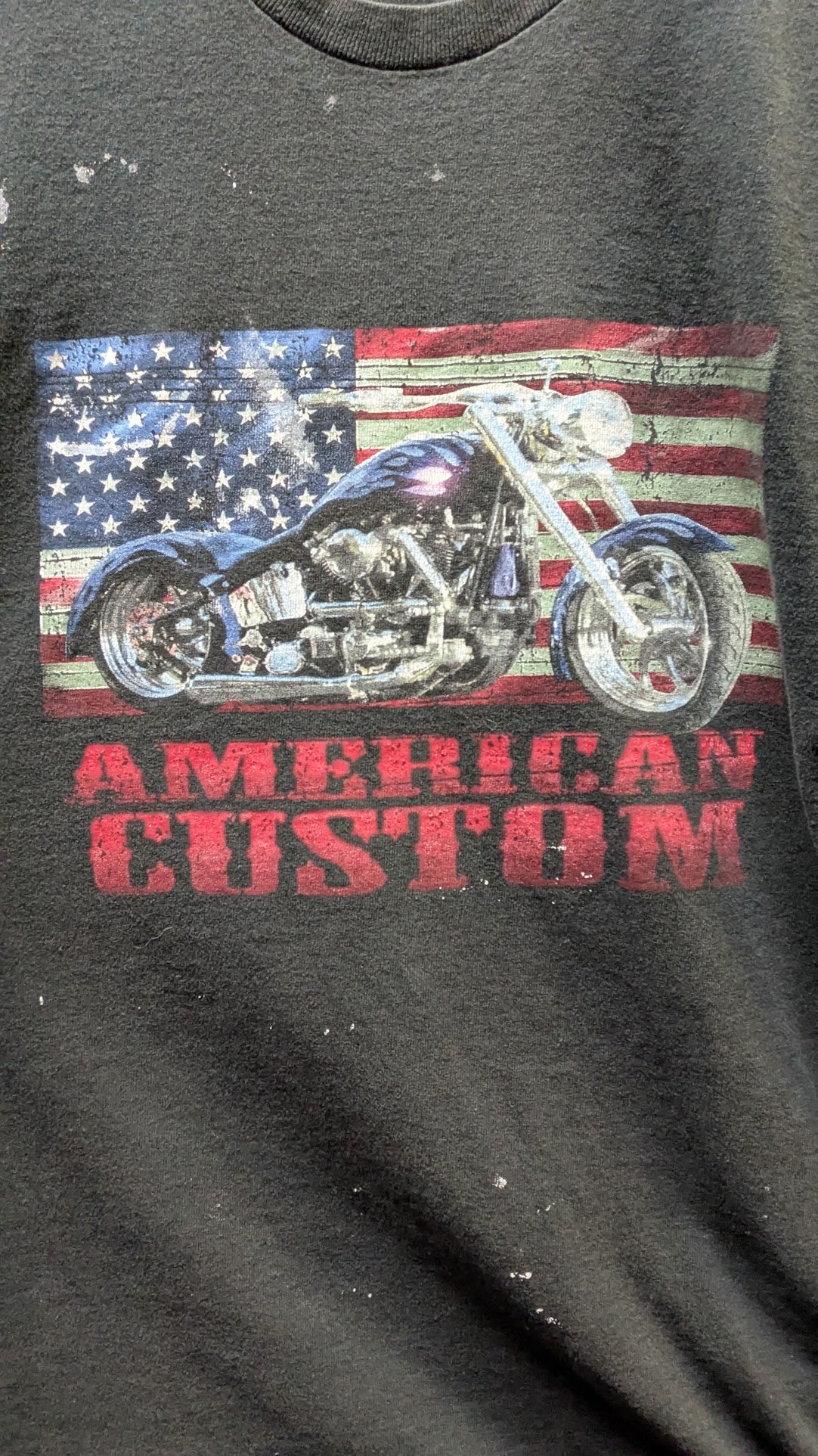 American Custom Chopper Motorcycle Graphic T-Shirt