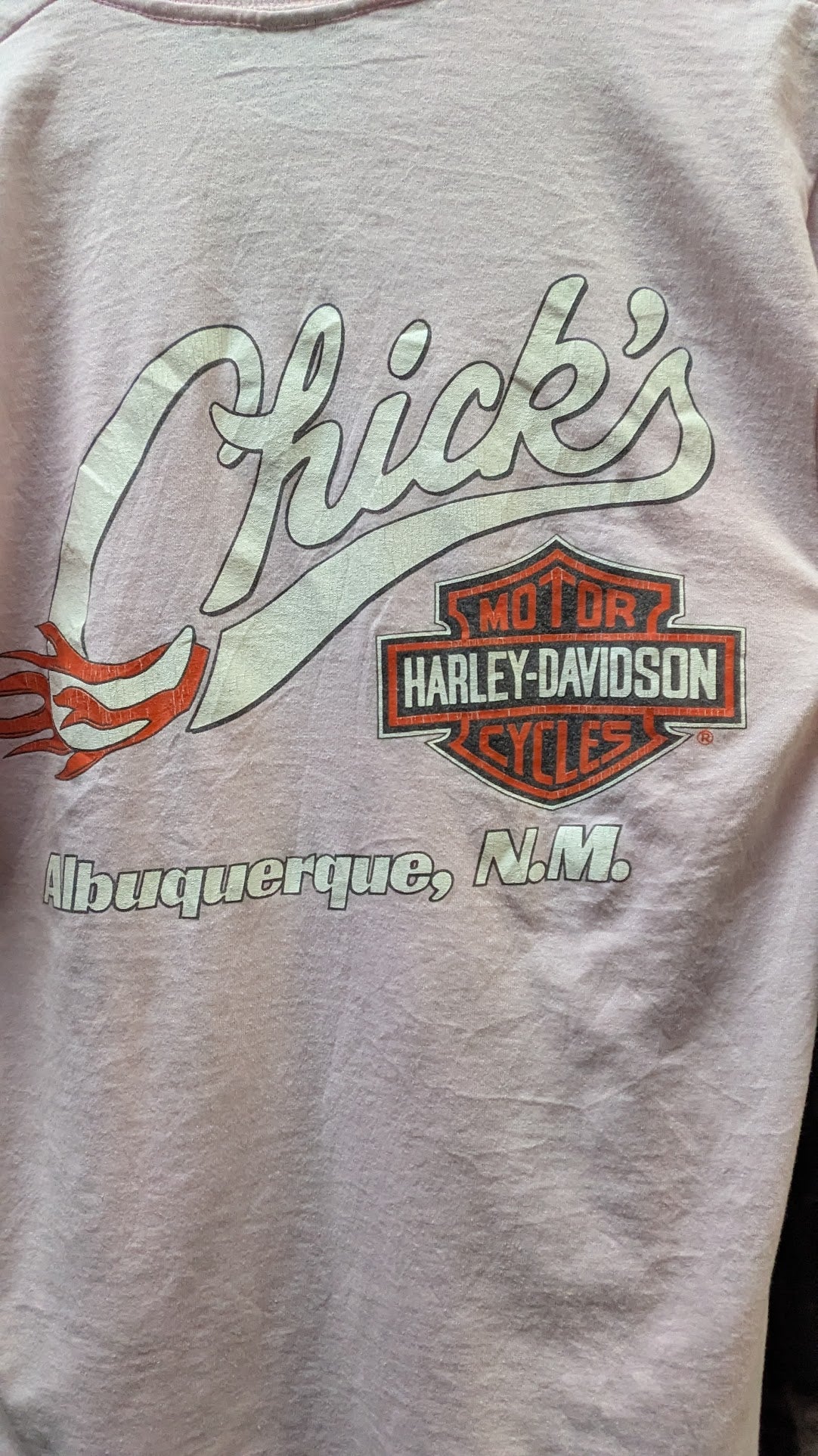 Vintage 1990 Harley-Davidson "Chick's" Albuquerque, NM Floral T-Shirt – Women's Small