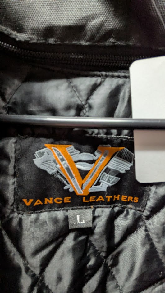Vance Leathers Women's Black & Purple Textile Motorcycle Jacket – Size Large