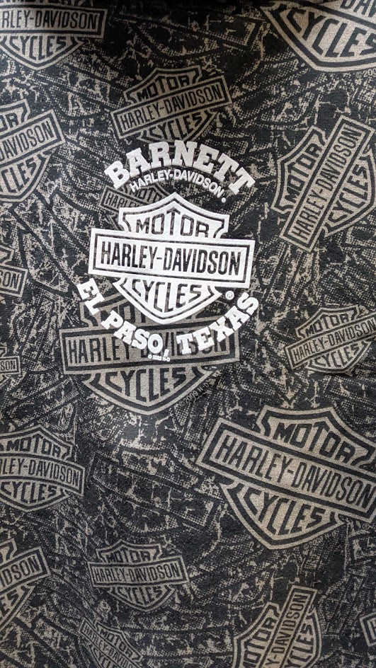 Harley-Davidson Youth All-Over Print Zip Hoodie – Size M (10/12)