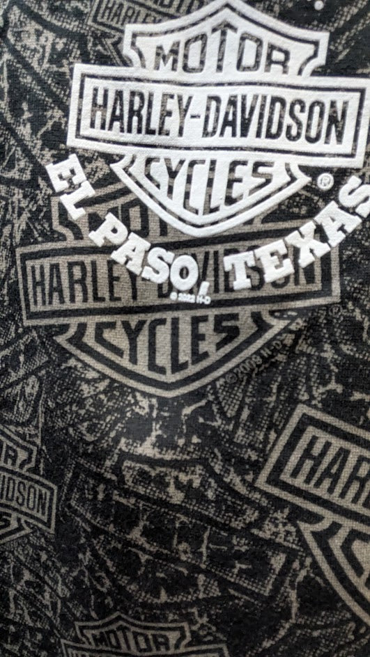 Harley-Davidson Youth All-Over Print Zip Hoodie – Size M (10/12)
