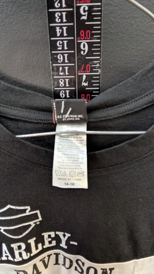 Harley-Davidson Youth Long Sleeve Shirt – Barnett Harley-Davidson El Paso Texas – Size 14/16