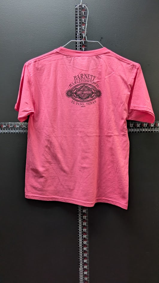 Harley-Davidson Youth Pink Glitter Script T-Shirt – NWT – Size Medium