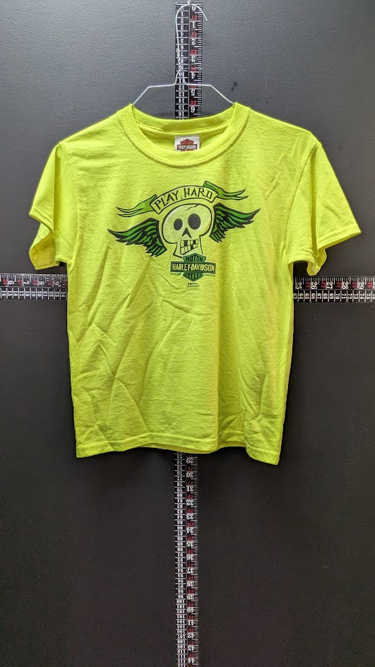 Harley-Davidson Youth "Play Hard" Winged Skull T-Shirt – NWT – Size Small