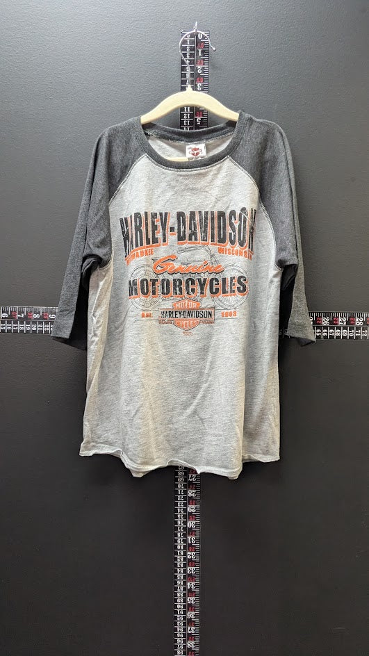 Harley-Davidson Youth Raglan Baseball Tee – NWT – Size Small