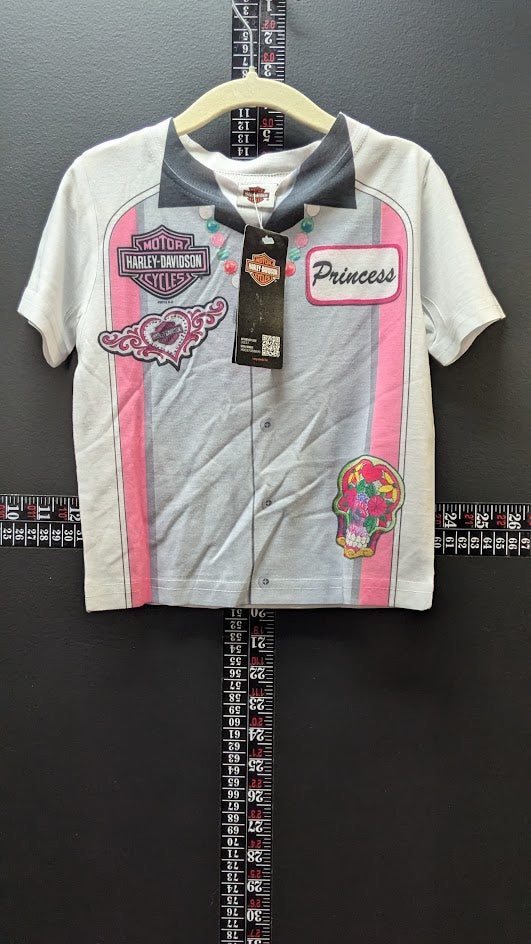 Harley-Davidson Toddler "Princess" Shop Shirt Graphic T-Shirt – NWT – Size 2T