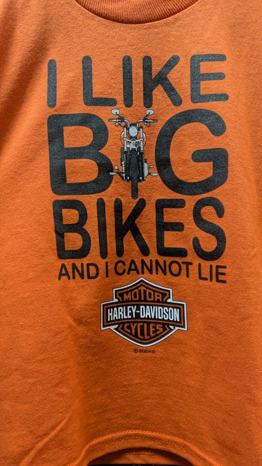 Harley-Davidson "I Like Big Bikes And I Cannot Lie" Toddler T-Shirt – NWT – Size 4T