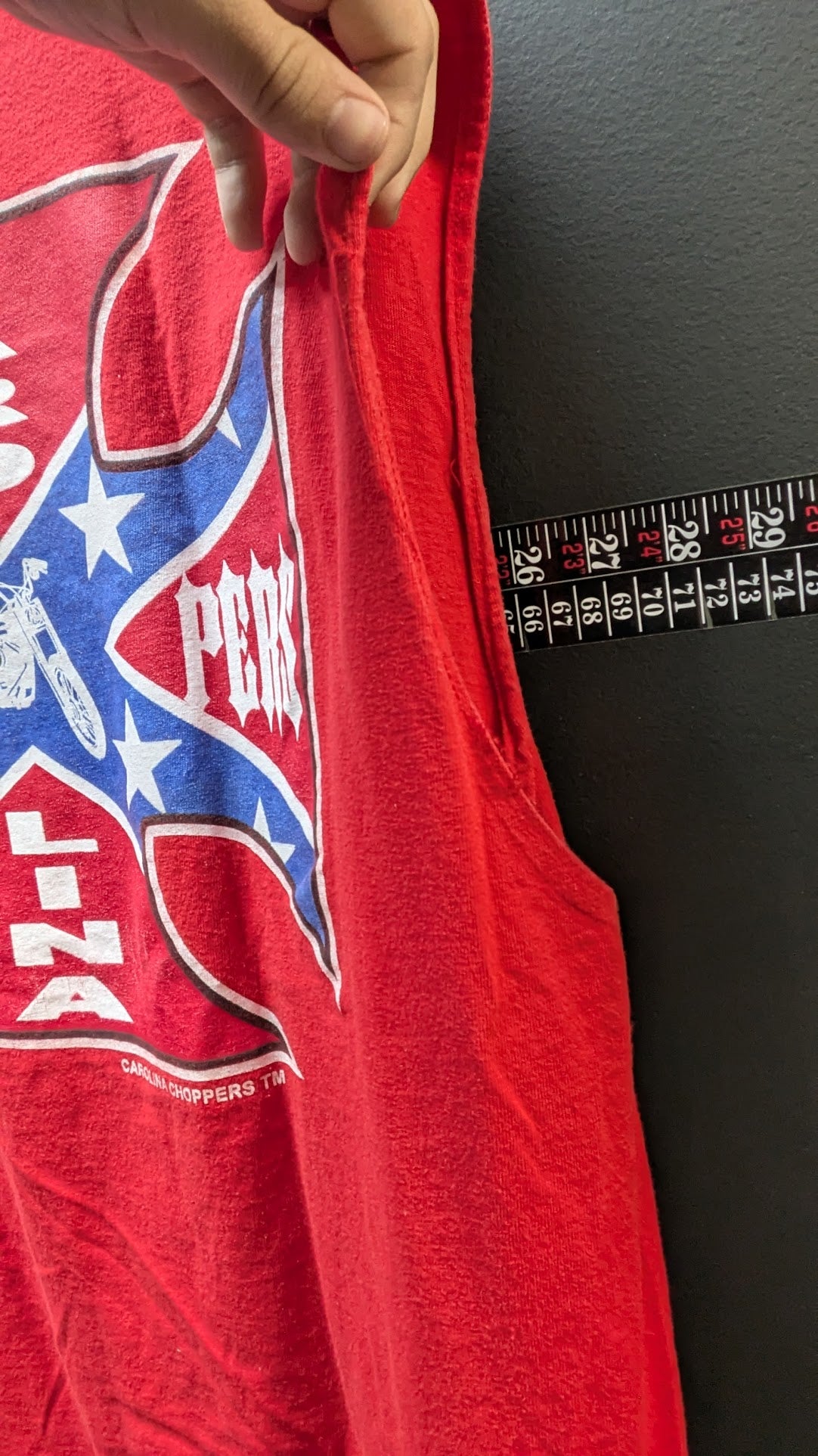 Vintage Carolina Choppers Sleeveless Biker T-Shirt – XL