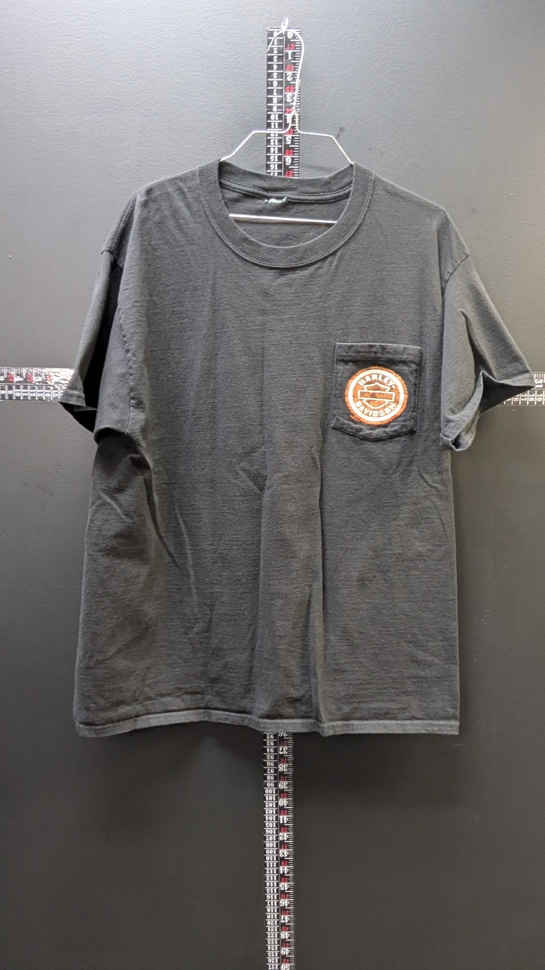 2018 Harley-Davidson Badlands South Dakota Pocket T-Shirt – Black Graphic Tee – Size Tag Missing Fits Like Large