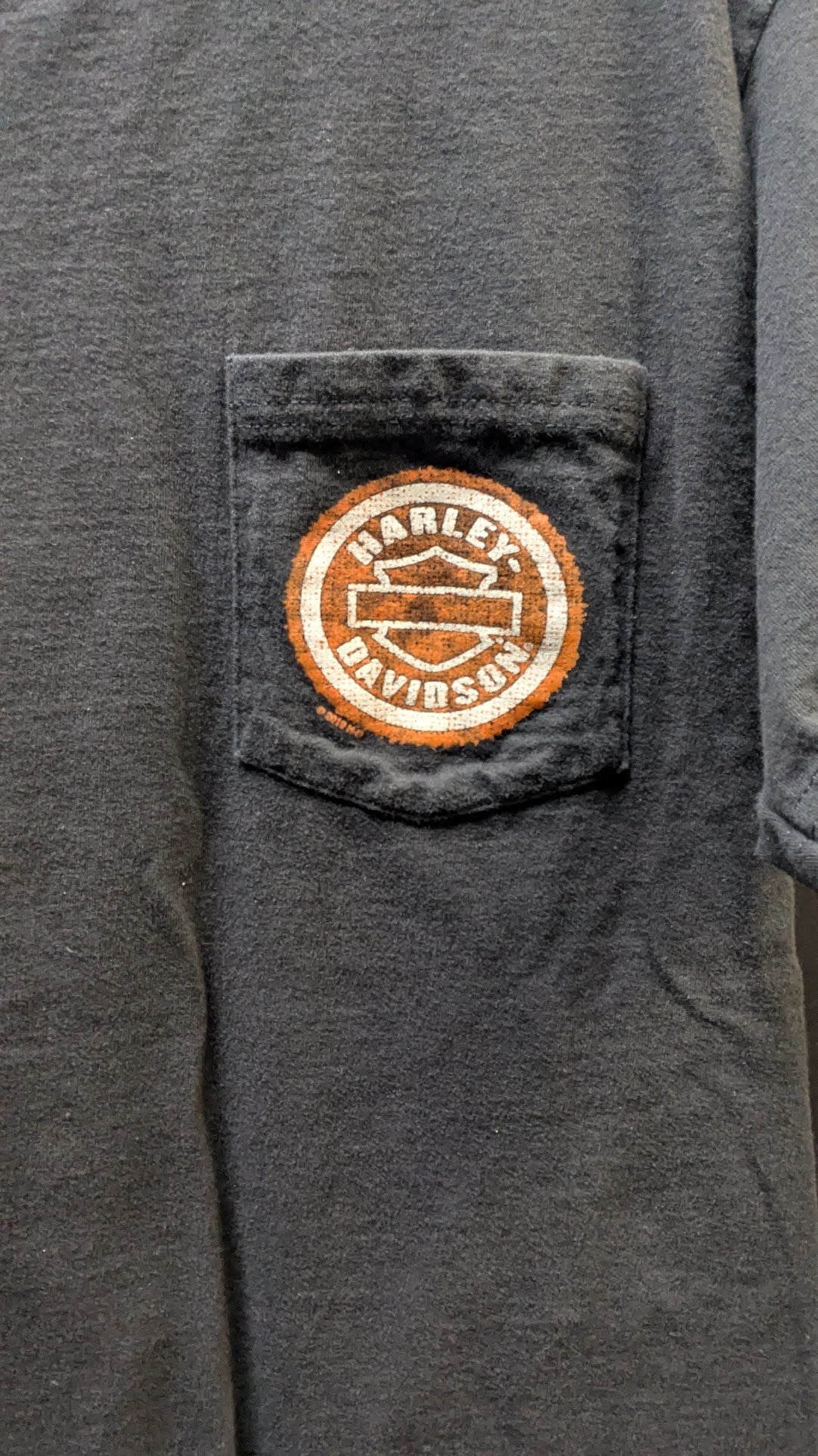 2018 Harley-Davidson Badlands South Dakota Pocket T-Shirt – Black Graphic Tee – Size Tag Missing Fits Like Large