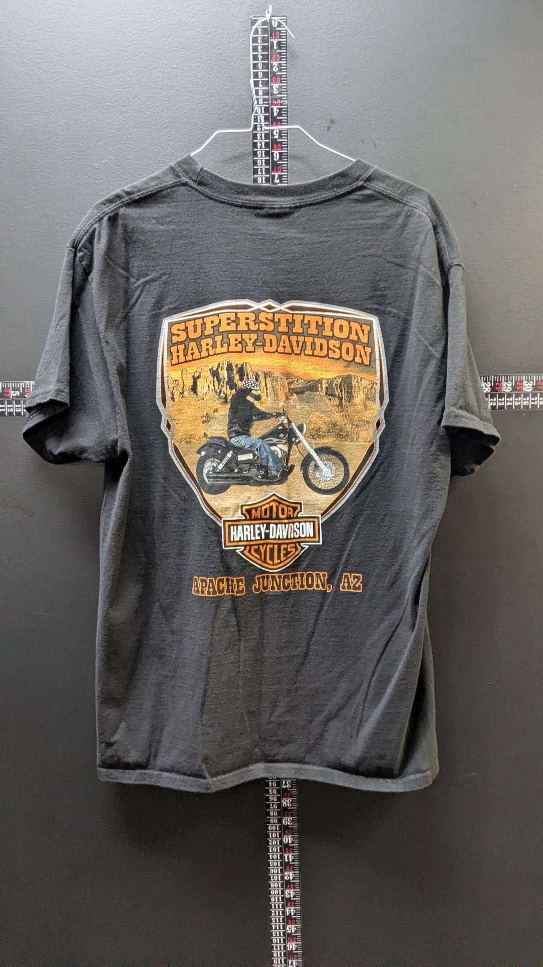 Harley-Davidson Superstition Apache Junction Arizona Dealer T-Shirt Gray Large