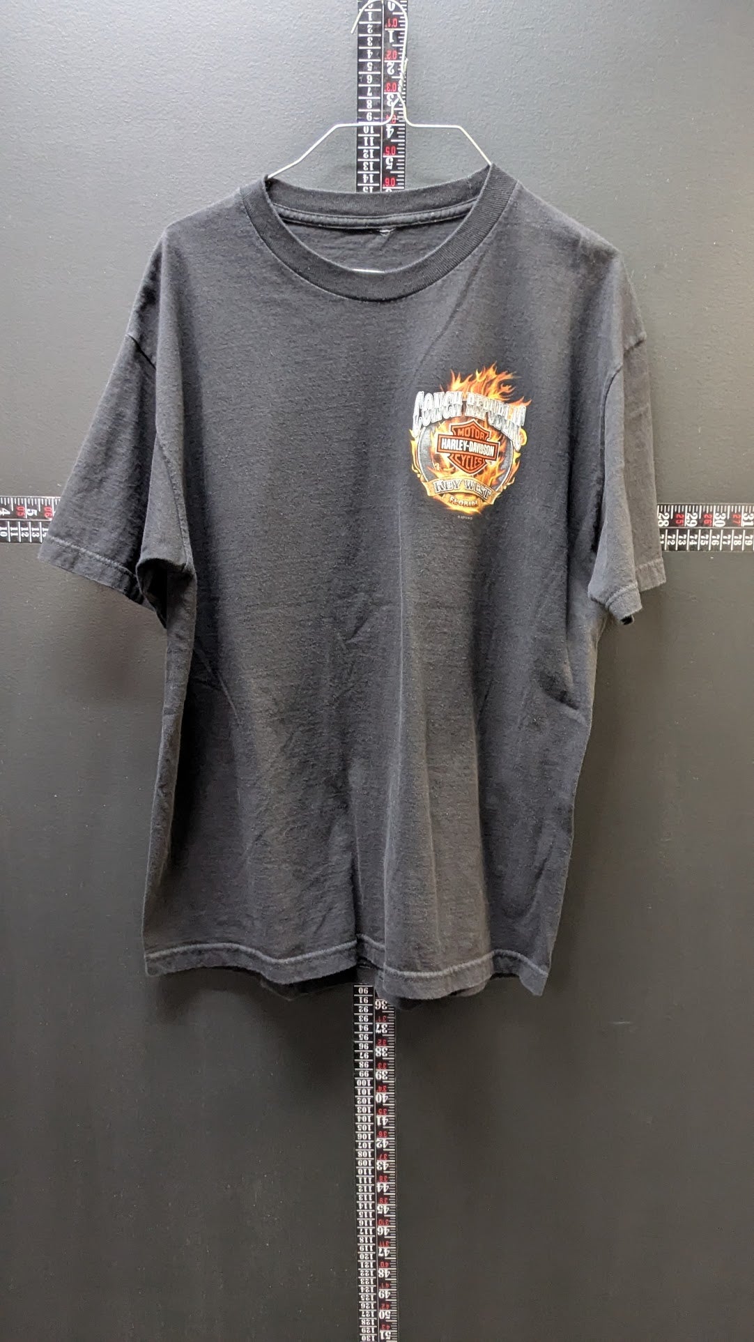 2011 Harley-Davidson Key West Florida Map T-Shirt Black Large