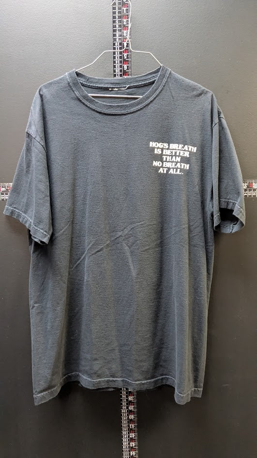 Hog's Breath Saloon Key West Florida T Shirt Black Hog Graphic Biker Bar Tee