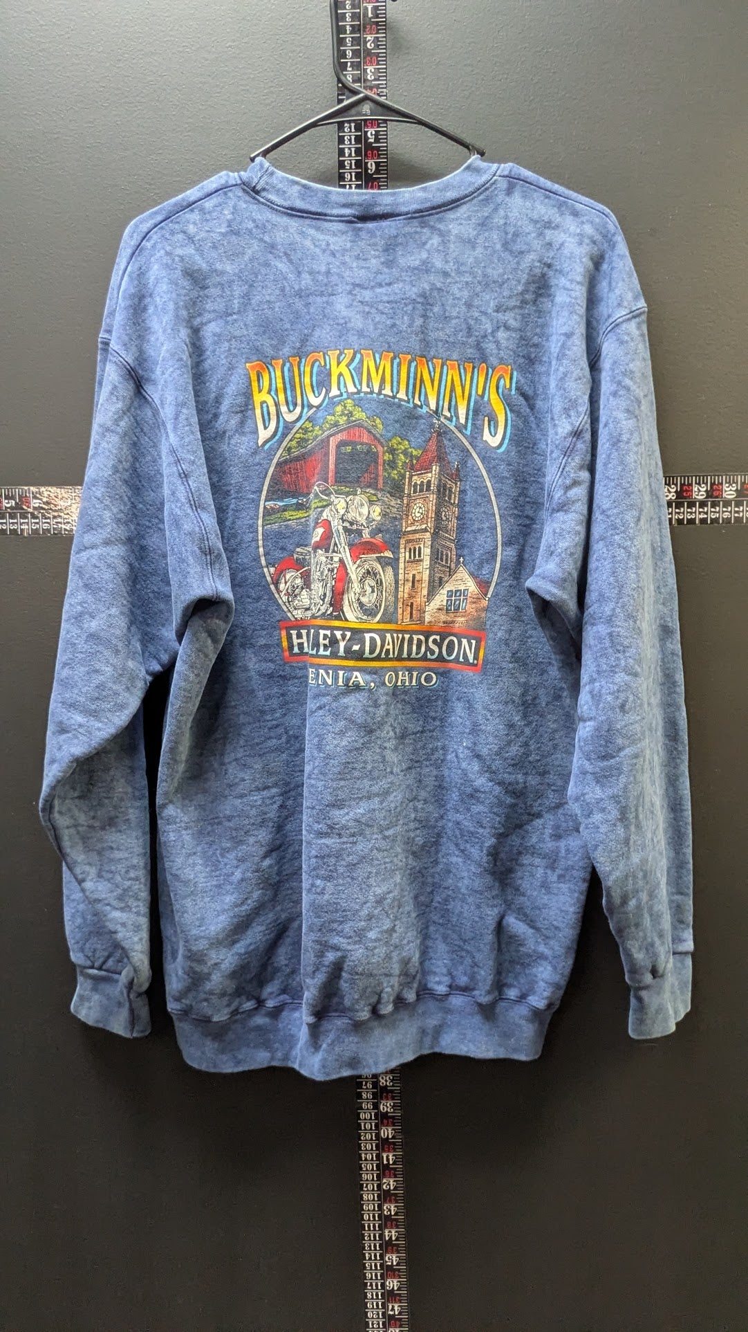 Vintage 2001 Harley-Davidson Buckminn's Xenia Ohio Crewneck Sweatshirt