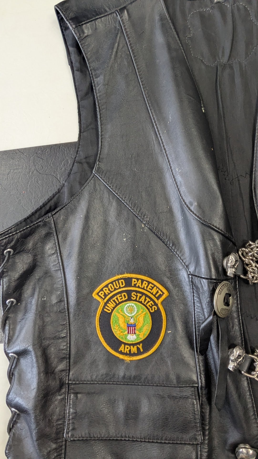 Vintage Harley-Davidson Leather Vest Road King Biker Vest USA Made Large