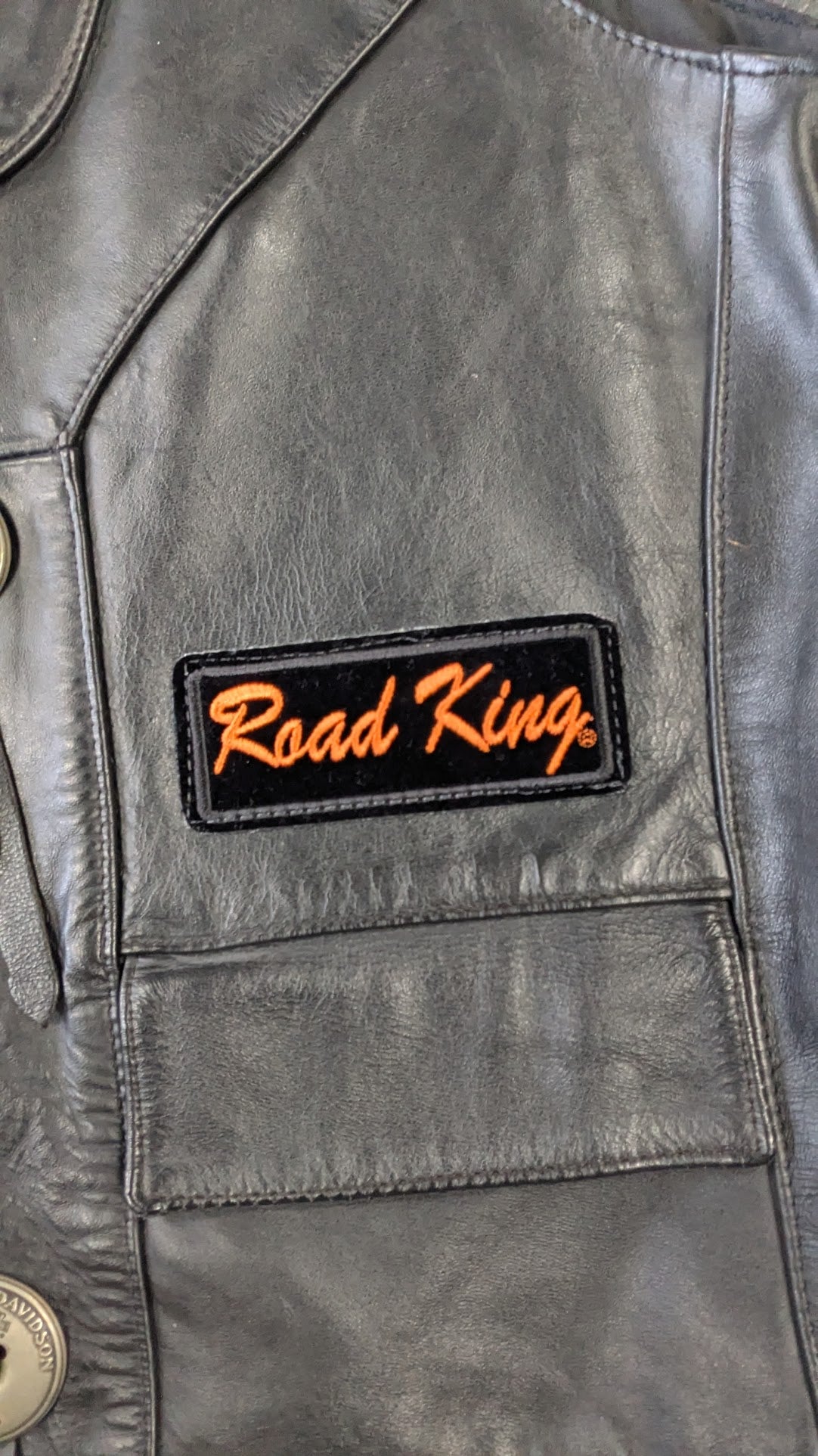 Vintage Harley-Davidson Leather Vest Road King Biker Vest USA Made Large