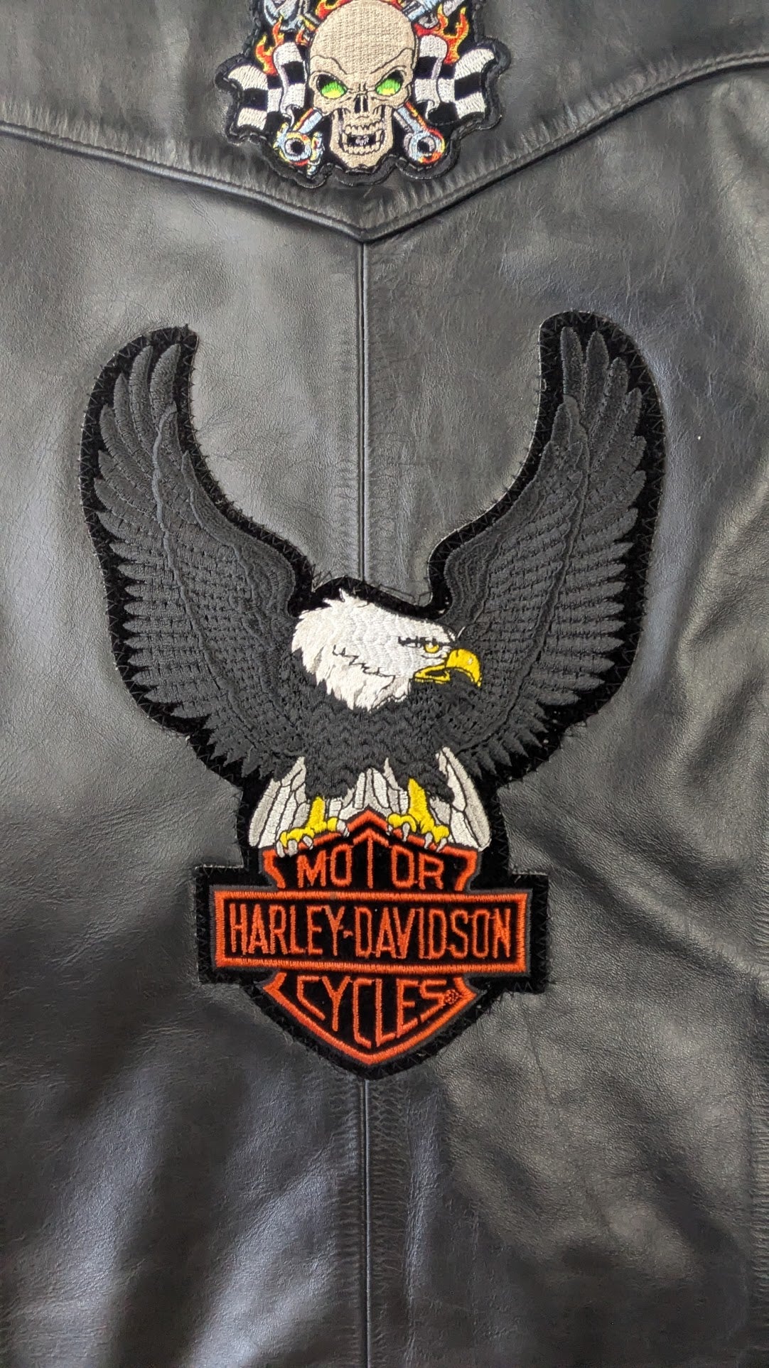 Vintage Harley-Davidson Leather Vest Road King Biker Vest USA Made Large