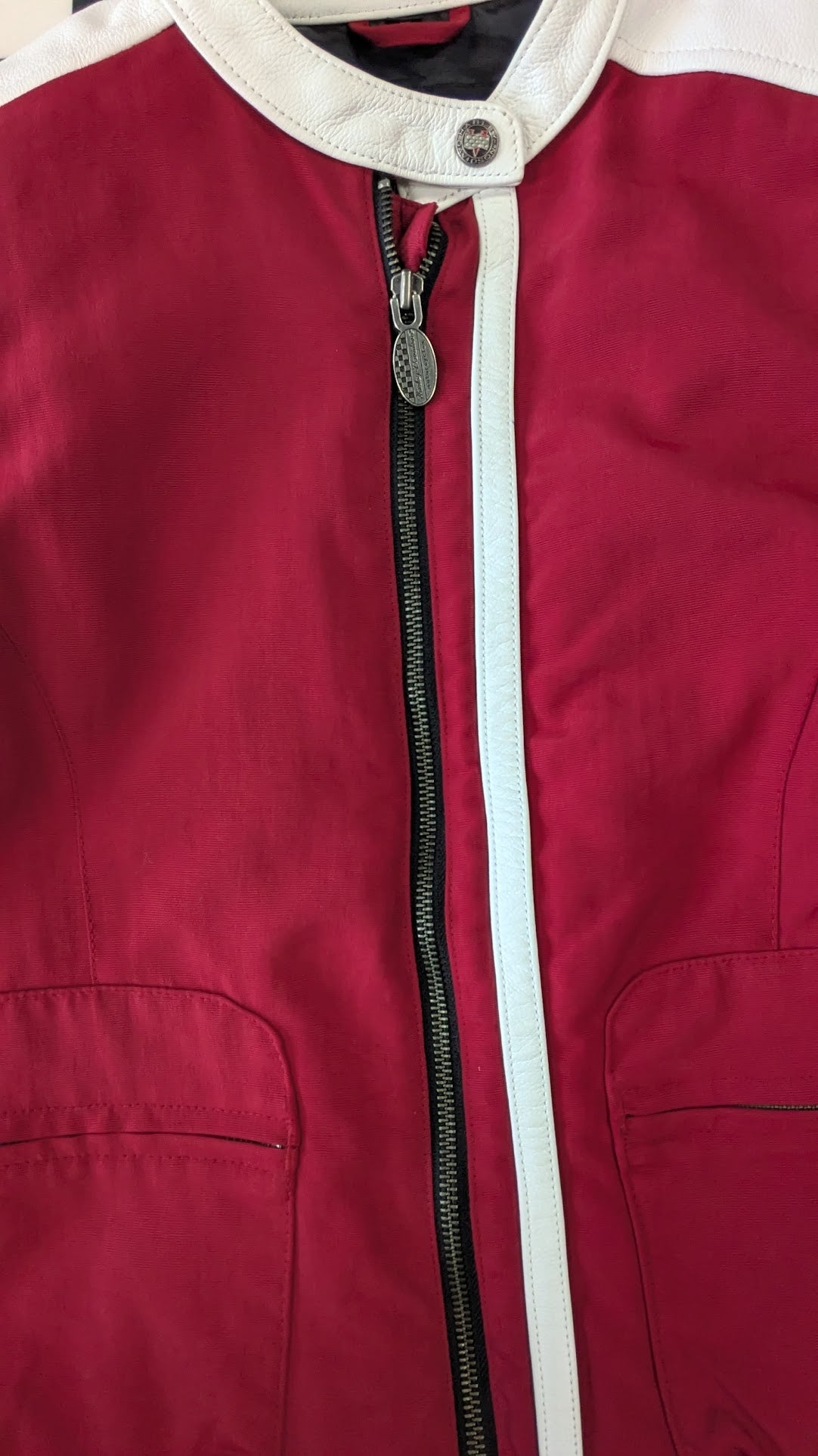 Harley-Davidson Women's Racing Style Riding Jacket Red Black White Small