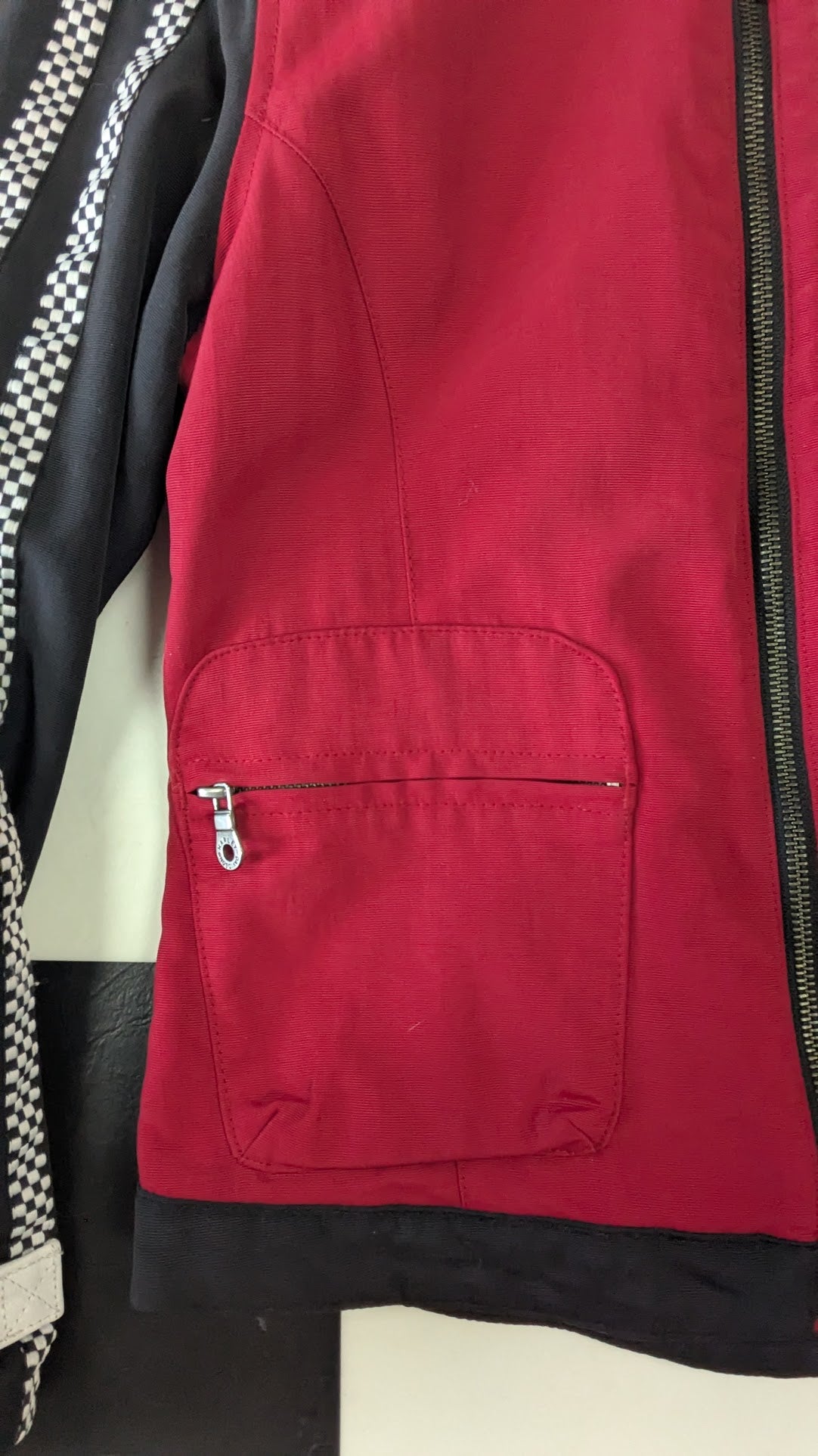 Harley-Davidson Women's Racing Style Riding Jacket Red Black White Small