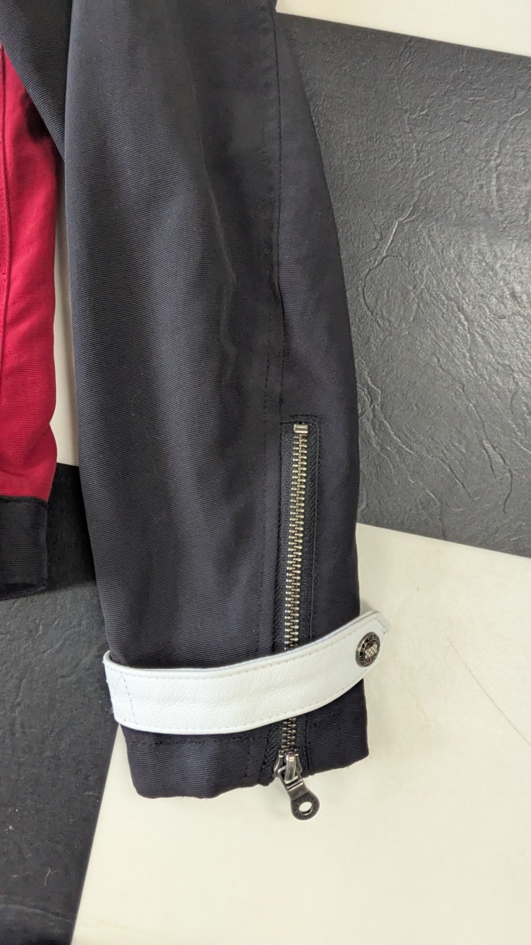 Harley-Davidson Women's Racing Style Riding Jacket Red Black White Small