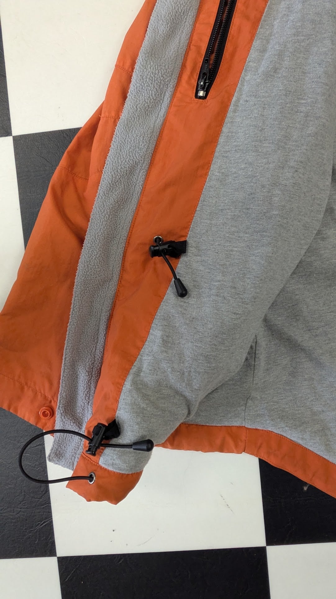 Harley-Davidson Orange Hooded Jacket Women's Small Lightweight Riding Coat