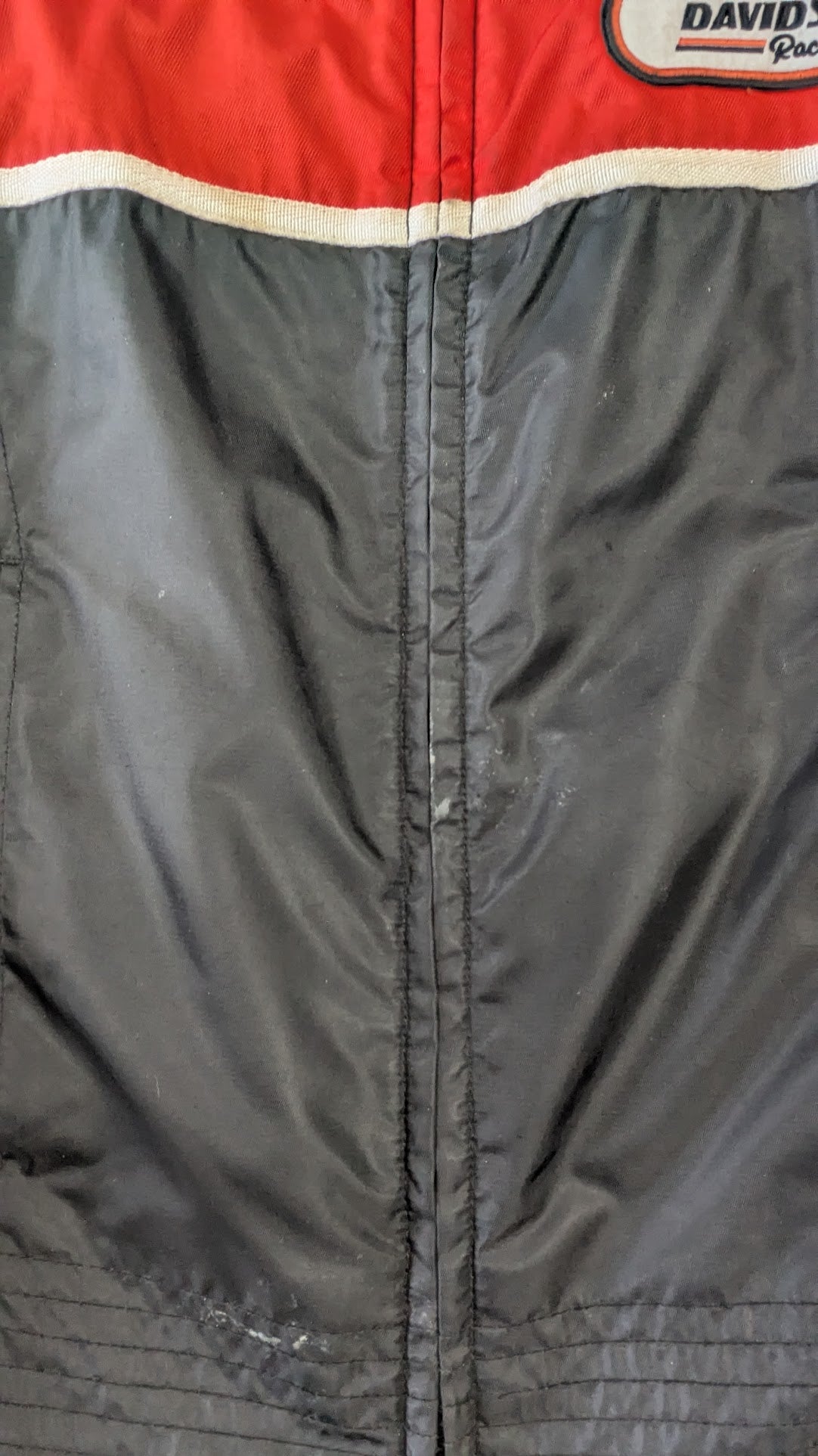 Harley-Davidson Racing Jacket Medium Black Red Full Zip Motorcycle Jacket