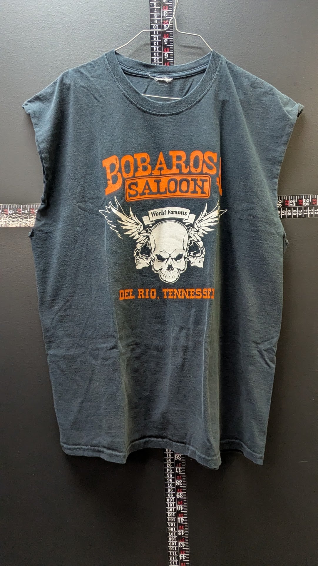 Vintage Bobarosa Saloon Del Rio Tennessee Cut Off Biker Muscle Tank Men's Large Est