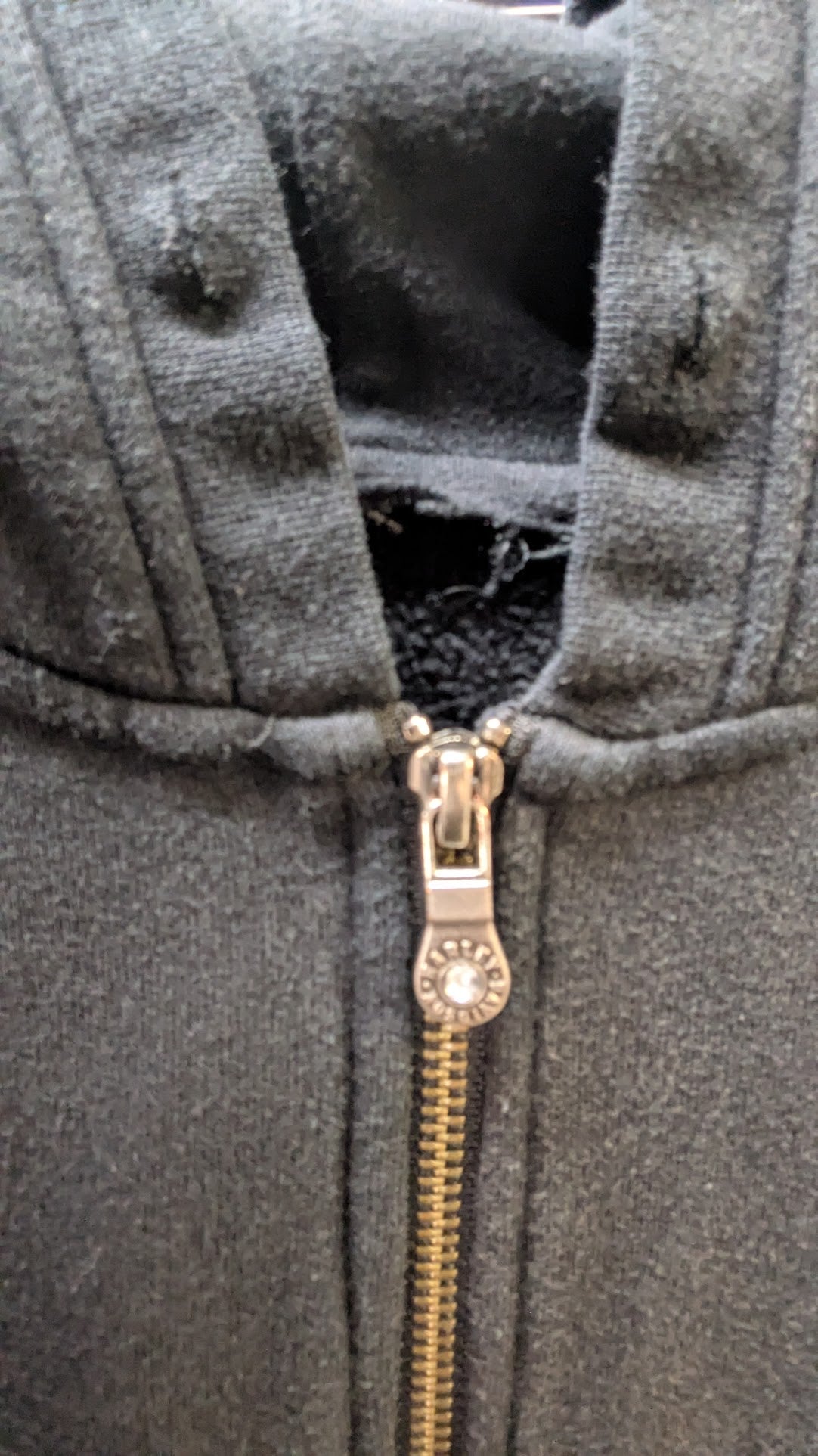 Harley-Davidson Womens Zip Hoodie Rhinestone Skull Black Full Zip Sweatshirt Medium Est