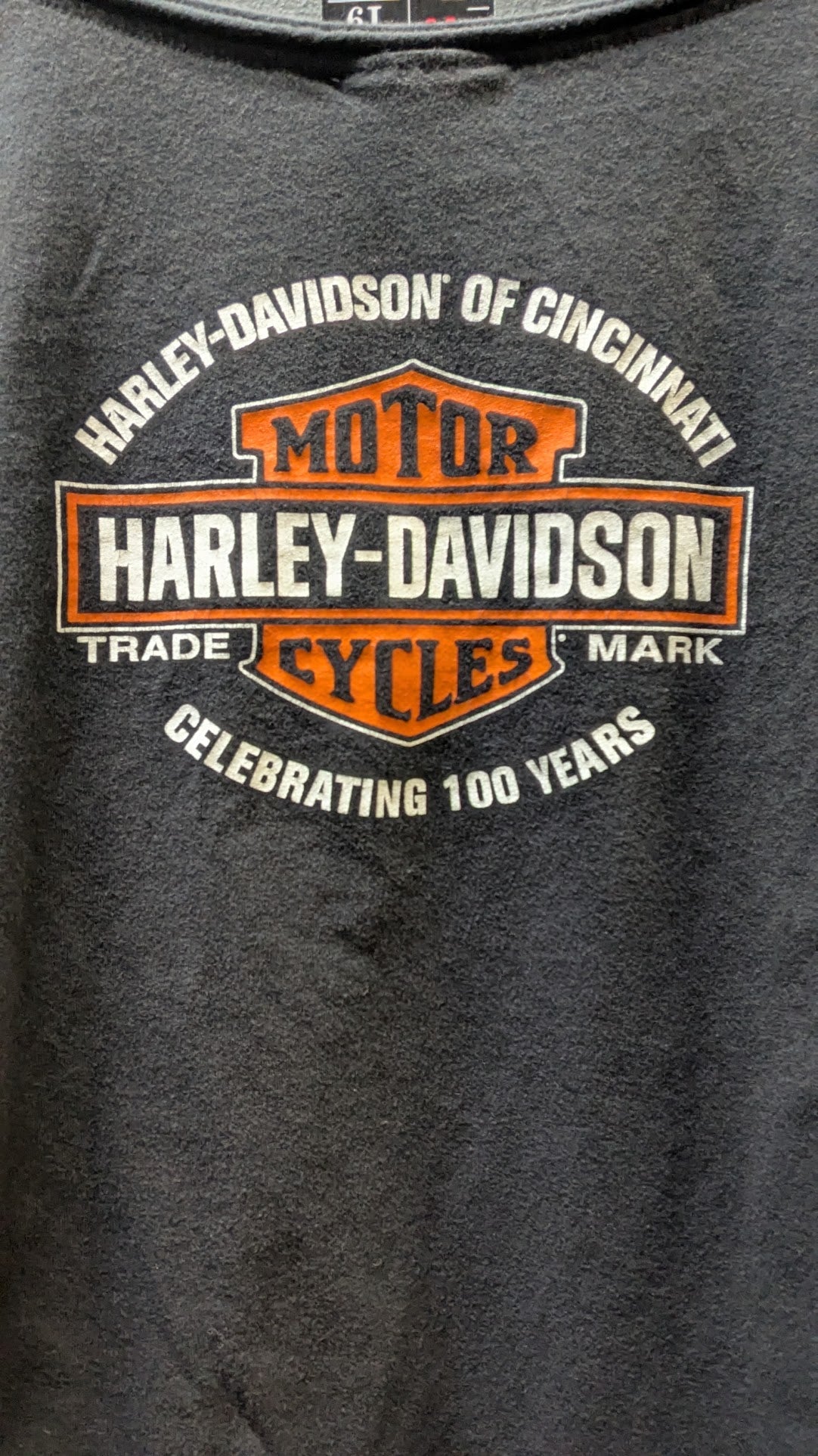 Harley-Davidson Women's Fitted V-Neck Wing Graphic T-Shirt Cincinnati Ohio Black Medium