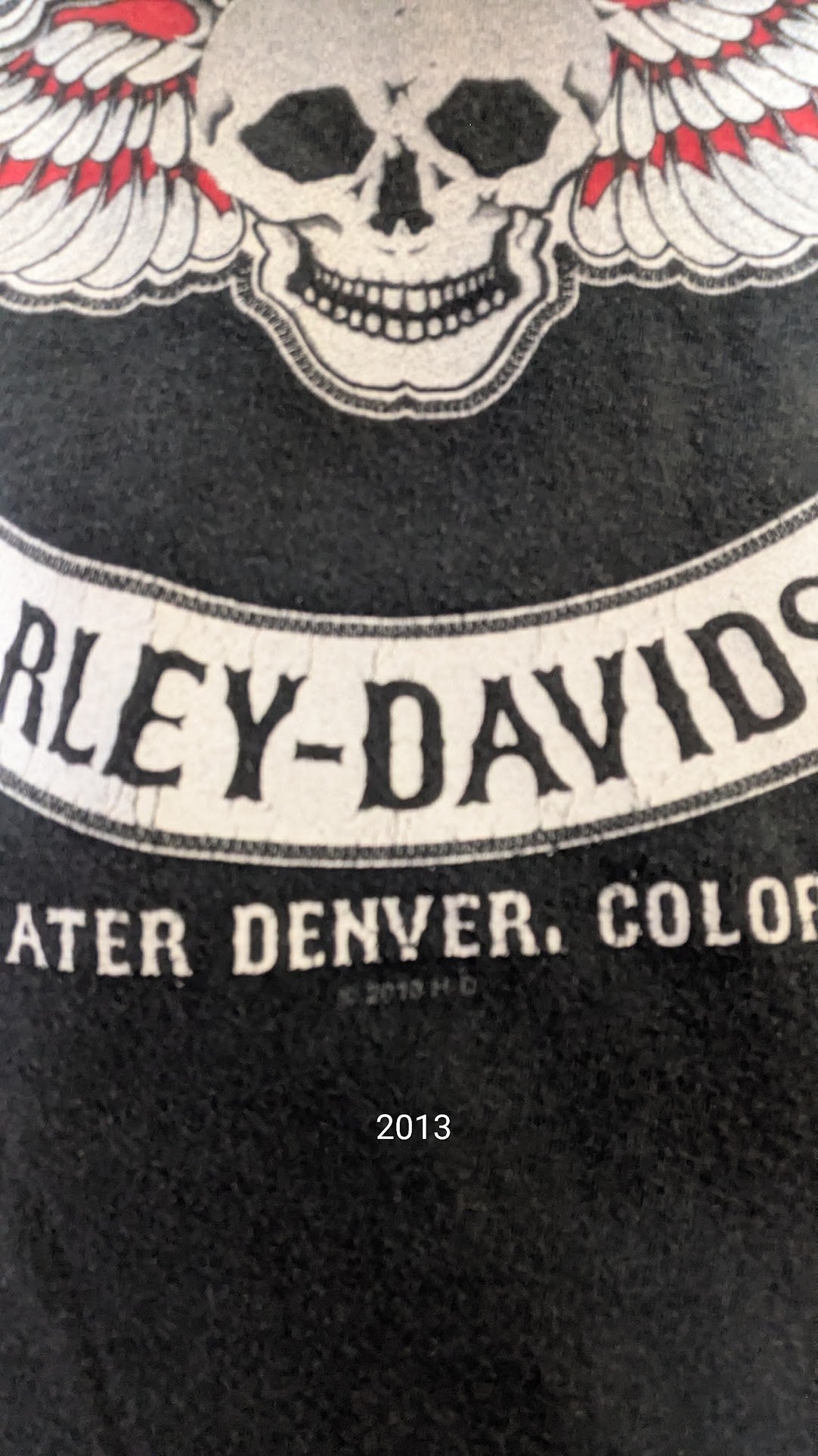 Harley-Davidson Women's Rocky Mountain Harley-Davidson Denver Colorado V-Neck T-Shirt Medium