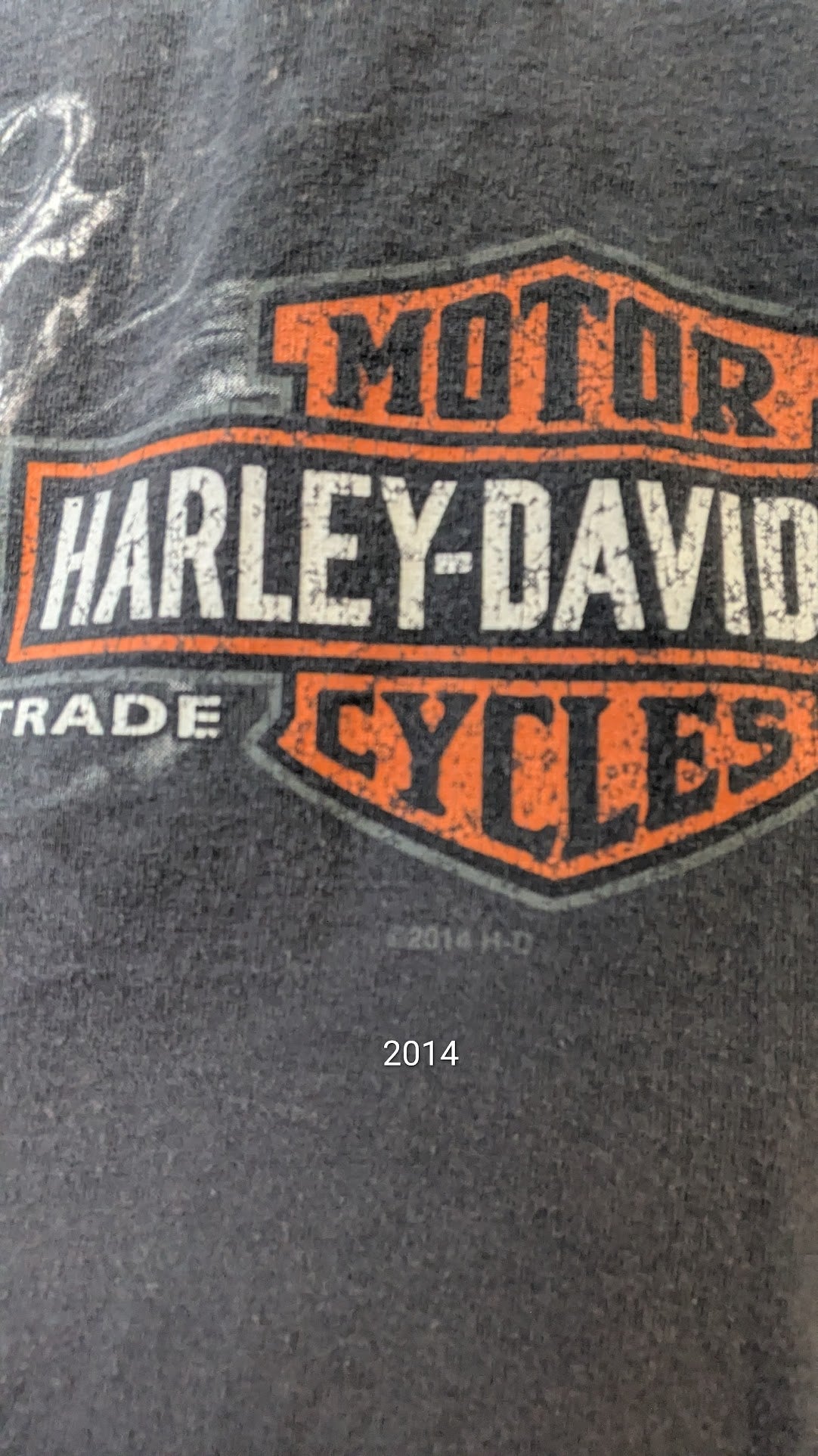 Harley-Davidson of Cincinnati Ohio Grim Reaper Graphic T-Shirt Adult Large Gray
